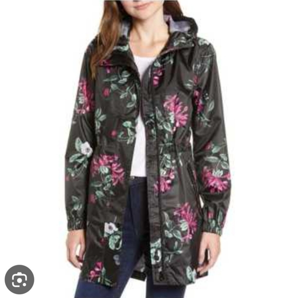 Joules Jackets & Blazers - Joules Right As Rain Women’s Waterproof Hooded Rain Jacket Size 14